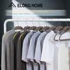 ELONG HOME Пластиковые вешалки для одежды, Улучшенные резиновые нескользящие вешалки для одежды, Небархатные прочные вешалки для одежды, 15,7 дюймов для взрослых
