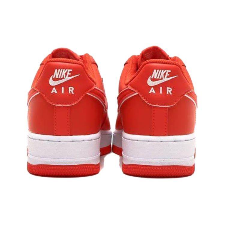 Nike Air Force 1 07 Picante Красные мужские кроссовки Белые DV0788-600