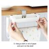 Retractable Paper Towel Holder Adjustable Length Simple Installation Roll Paper Holder Bathroom Kitchen Organizer