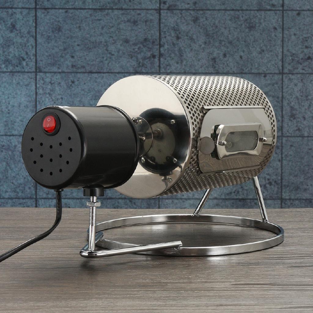 AU 220V Электрическая кофе-жаровня для зерен Домашняя кухонная машина Выпечка Обжарка + Поддон