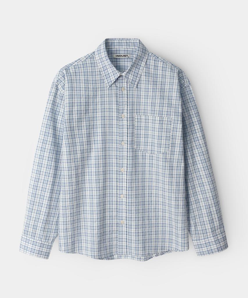 INDUST Summer Roy Wrinkle Check Shirt_Black