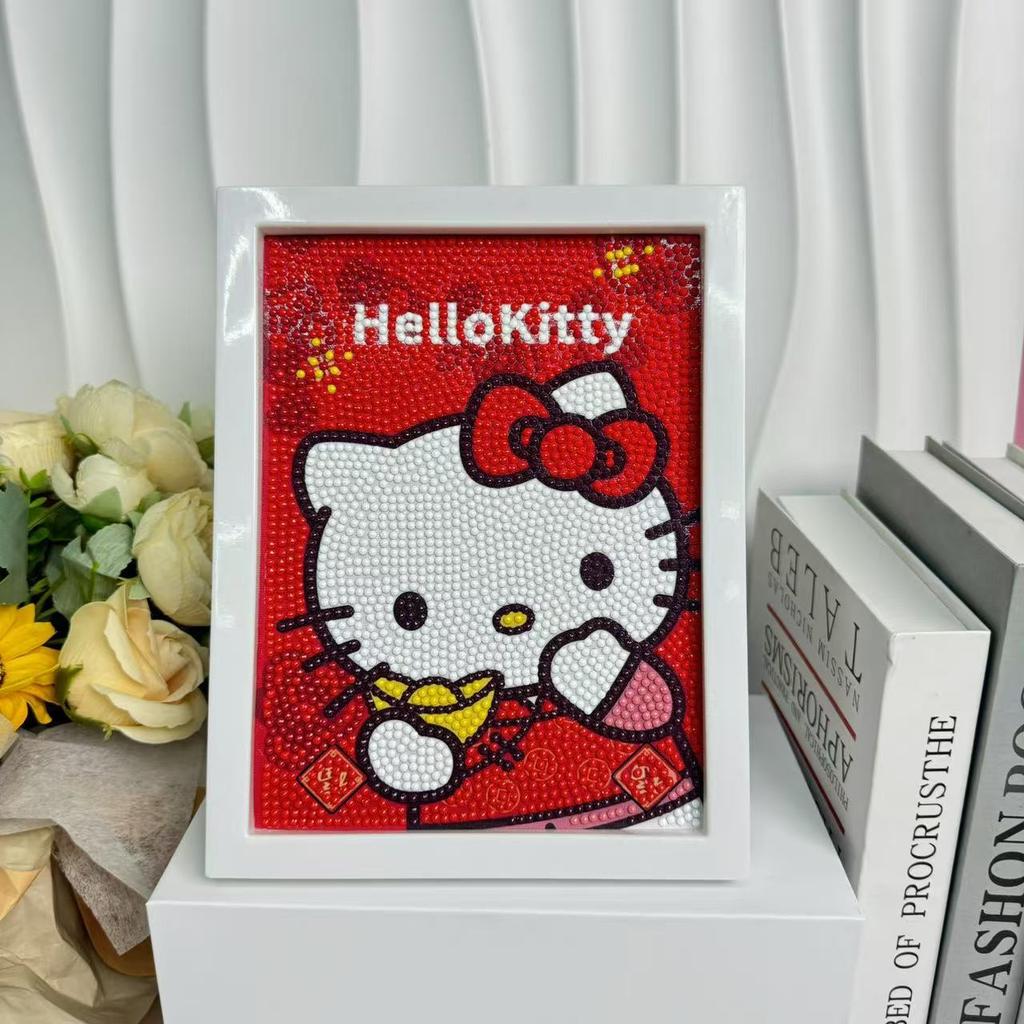 Детская Алмазная Живопись В Рамке Ручной Работы Сумка с Материалами Sanrio Алмазная Паста Живопись Концентрация Игрушка