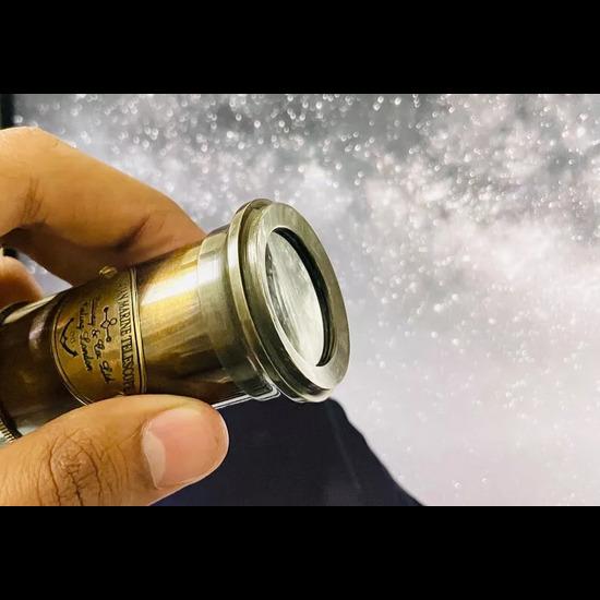 6-дюймовый латунный телескоп-подзорная труба с деревянной коробкой лучше всего подходит для подарка, винтажный монокуляр для навигации