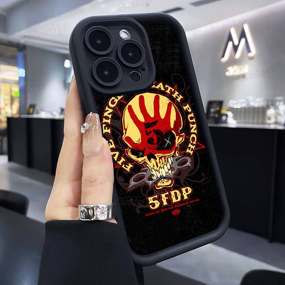 Popular Band F-Five Finger Death Punch Phone Case For IPhone 17 16 15 14 13 Pro Max Plus 12 11 Cover