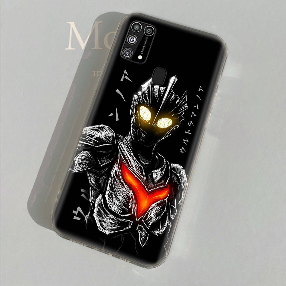 AD91 Ultraman прозрачный чехол для Samsung A04 A14 A23 A34 A54 M23 M33 M52 M53 Realme 10 9 C30S C35 C55 VIVO Y02 Y21 Y33S Y51 X80 V25 чехол