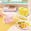 Reusable Disposable Fruit Fork Storage Box Transparent Fork Organizer Cake Serving