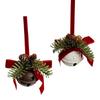 Christmas Wreath Hanging Decor Festive Bell Design