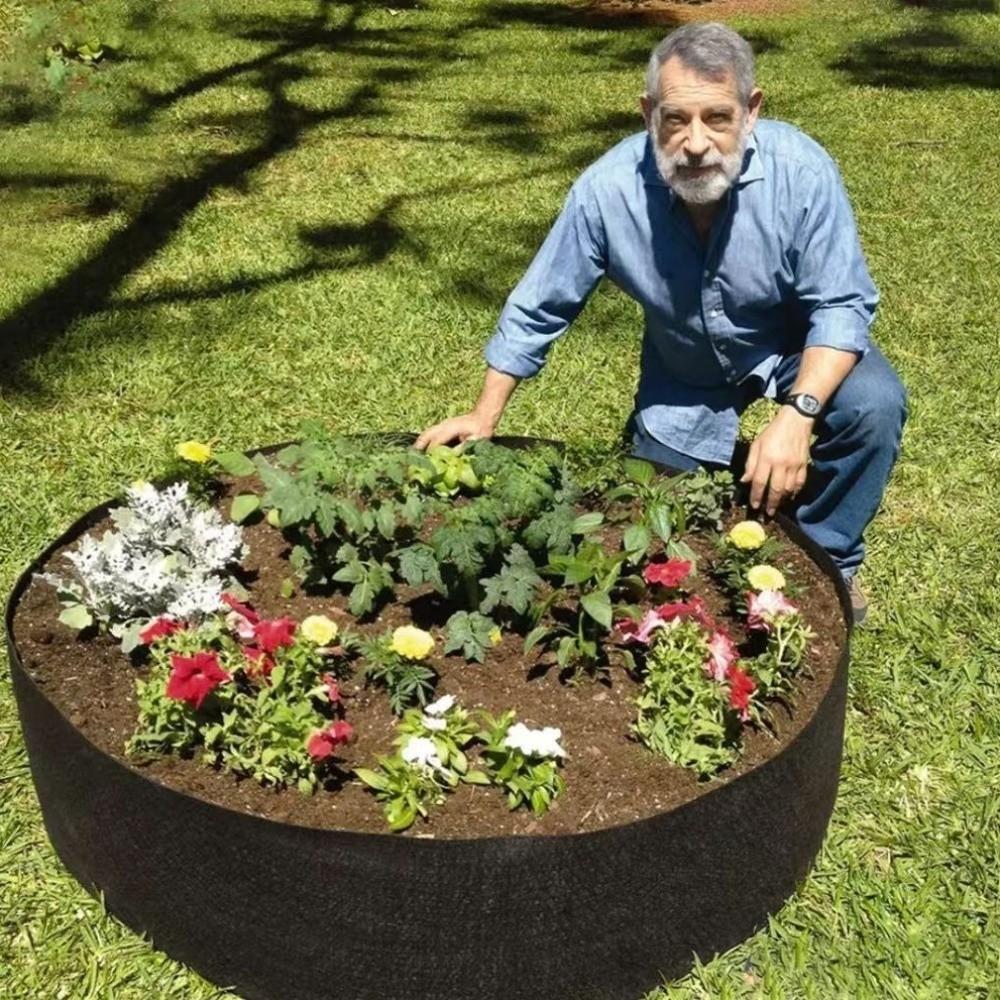 Circular Raised Garden Bed 7 Grids Divided Planter Planting Container  Indoor Outdoor Gardening