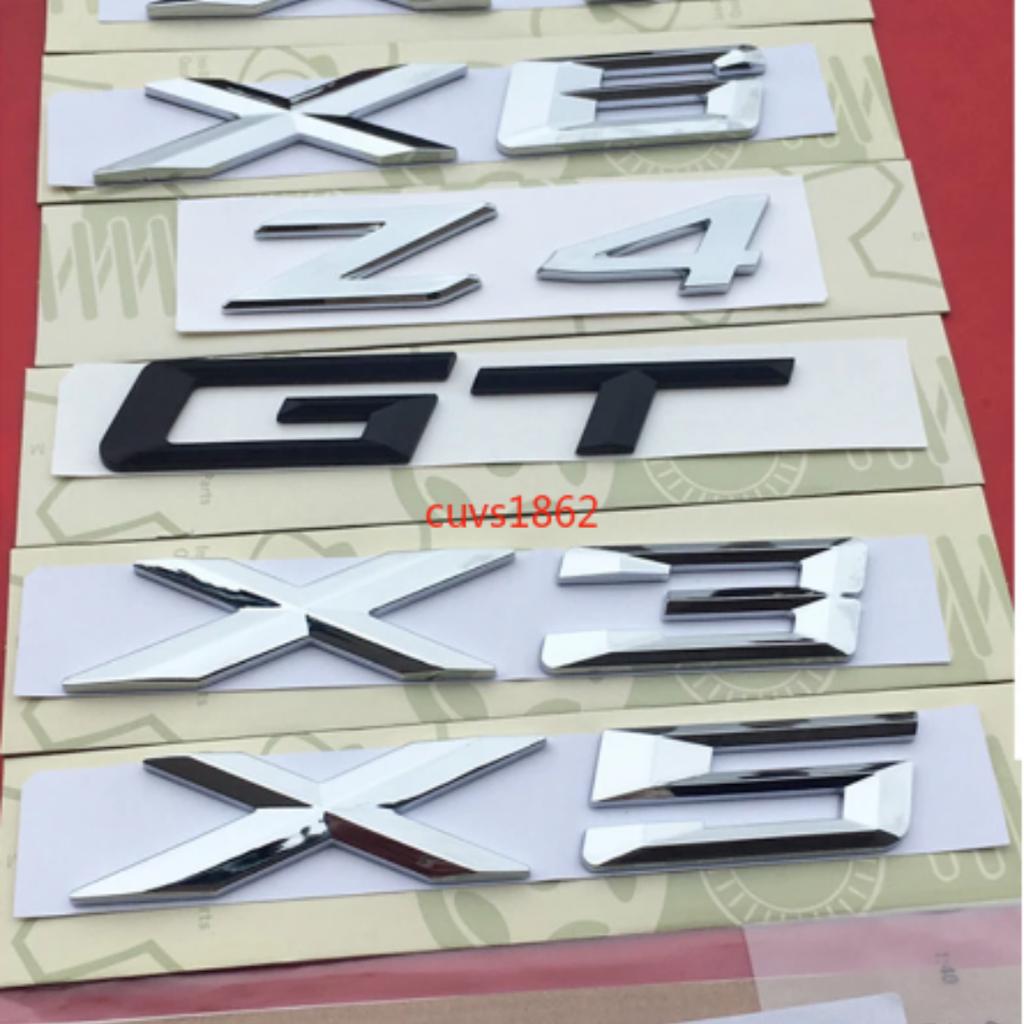 Хром X3 X1 X5 X6 GT Номер Багажника Буквы Значок Эмблема Буква Наклейка