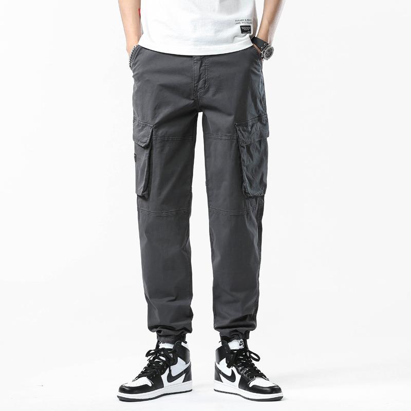 Мужской комбинезон новый ретро многокарманный хулиганский красивый свободный прямой повседневный модный брюки мужской продвинутый смысл