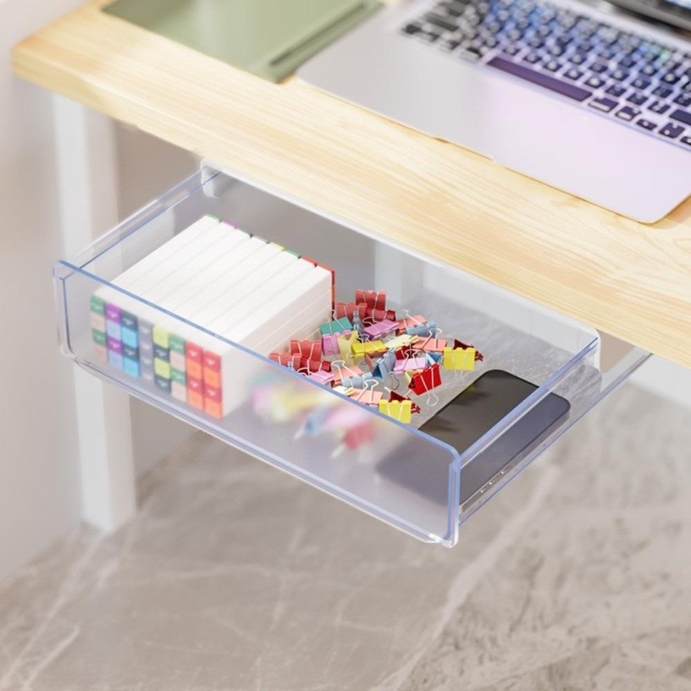 Пряжка-слайдер Ящик для хранения Многоцелевой Скрытый Офисный органайзер Офисные принадлежности