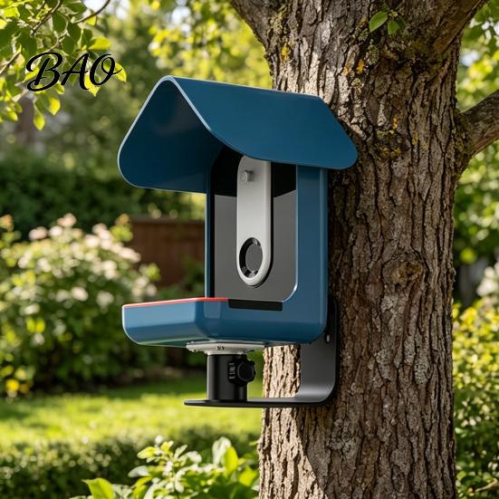 Panel Bird Feeder Mount Stand for Buddy Pro1/2, Stainless Steel Stable with Heavy Duty Locking Screws Design, Weather-Resistant Bracket Wall Outdoor