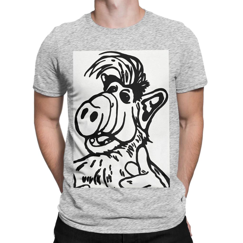 Alf The Animated Series Life Form Graphic Funny 100 Cotton Tshirt Alf The Animated Series Tops Tees For Unisex