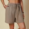 Летние женские повседневные шорты однотонные шорты свободные шорты для улицы уличная одежда