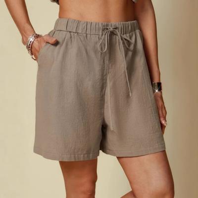 Летние женские повседневные шорты однотонные шорты свободные шорты для улицы уличная одежда