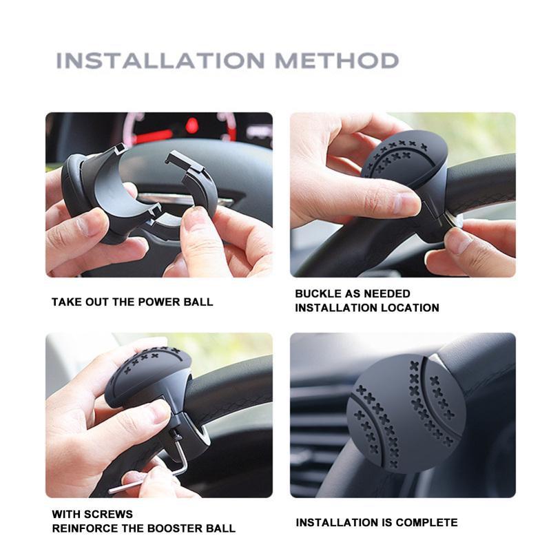 Автомобильный поворотный руль, усилитель, ручка-спиннер, вращение на 360 градусов, силиконовая ручка, шаровидная вспомогательная ручка, ручное управление XYZ