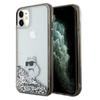 Etui do iPhone 11 Karl Lagerfeld Liquid Glitter Transparentne