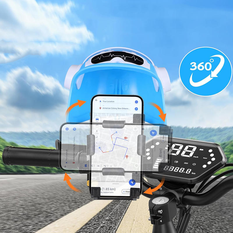 Handlebar Helmet Cell Phone Holder Self-driving Sun Resistant Phone Navigation Mount Bracket for Motorcycle Electric Vehicles Bicycle