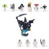 Assembling Dolls Small Particles Cemetery Building Block Halloween Skeleton Ghost Grim Reaper Scene Toy