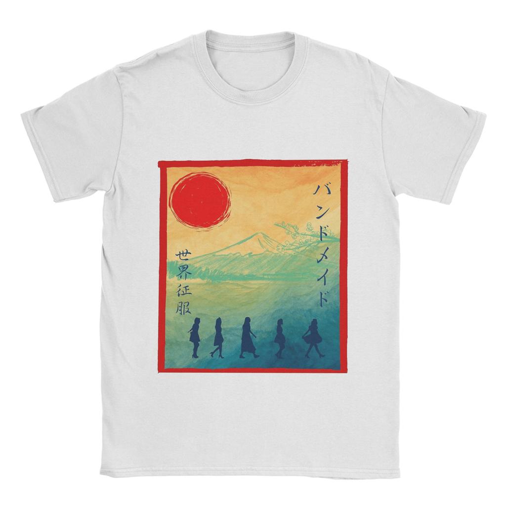 Band Maid band T Shirts Men's Pure Cotton Casual T-Shirt Round Collar Tee Shirt Short Sleeve Clothes Plus Size