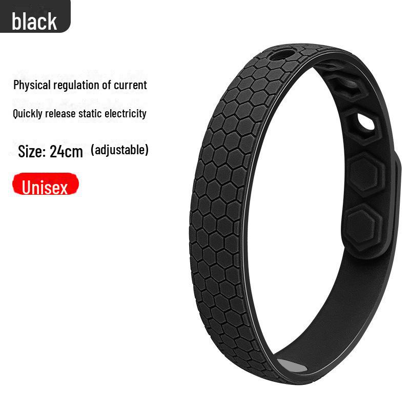 Мужской беспроводной антистатический силиконовый браслет для устранения статического электричества