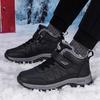 Fashion Men's Winter Snow Boots Waterproof Leather Sport Super Warm Women Boots Plush Comfortable Couple Hiking Shoe Big Size
