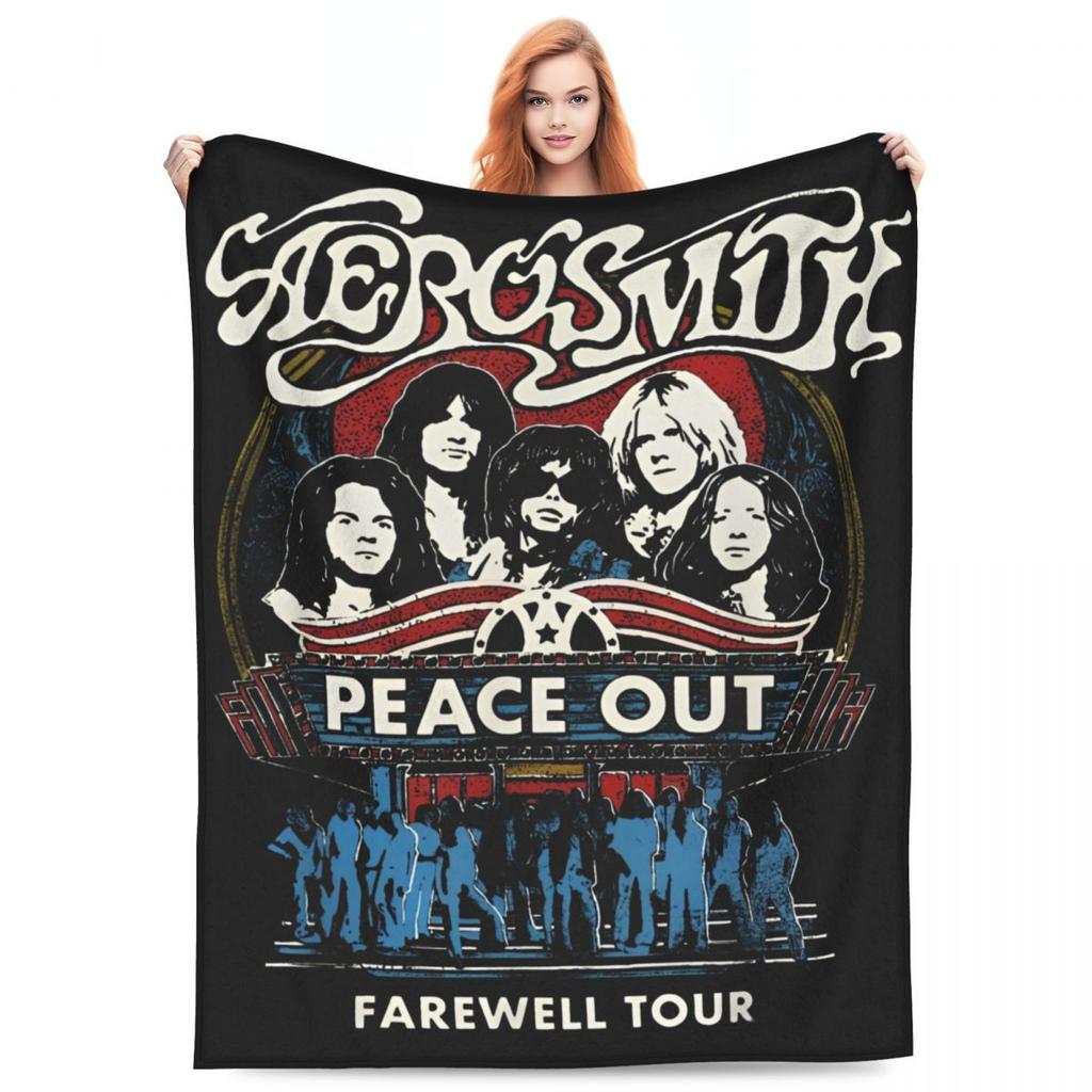 Aerosmith Прощальный Тур Музыкальный Плед из Бархата Удобный Супер Мягкий Плед для Спальни Ковер Кусок
