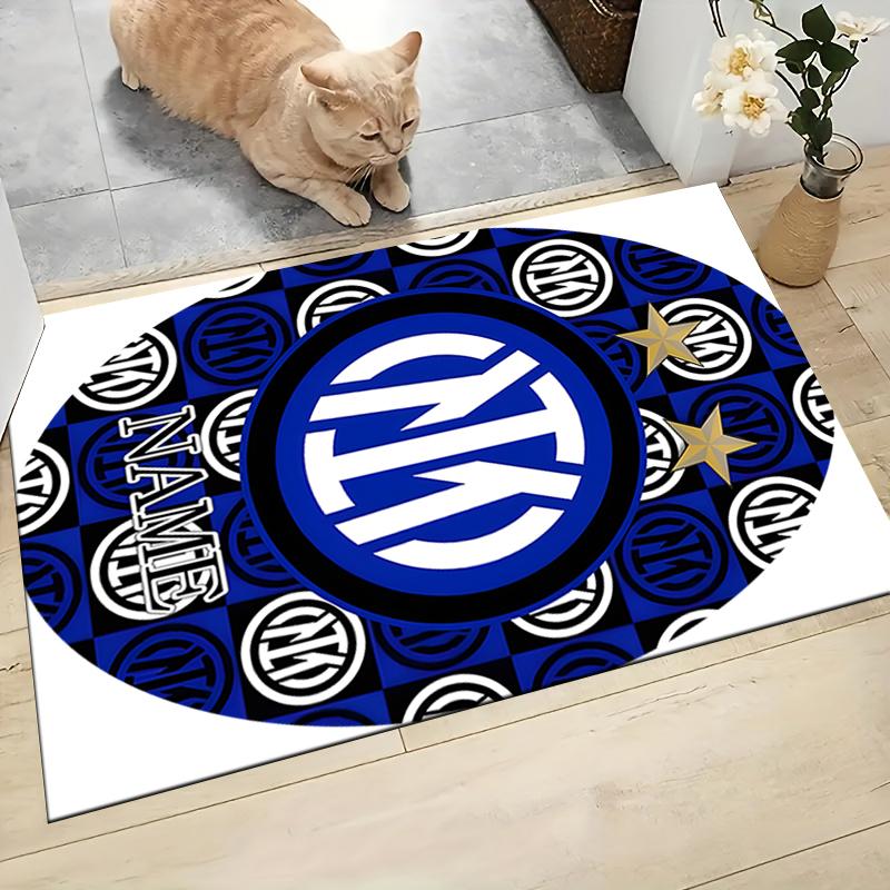 Custom Name Nautical Crest Emblem Carpet Rug Customizable Soft Washable Anti-Slip Home Living Room Sofa Mats Personalized Rug. 0909200