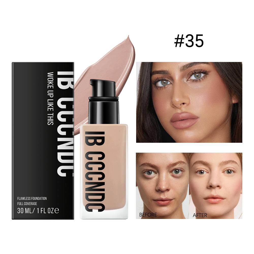 Безупречная жидкая основа Натуральный стойкий консилер Жидкая основа Прозрачная водостойкая и невыцветающая жидкая основа
