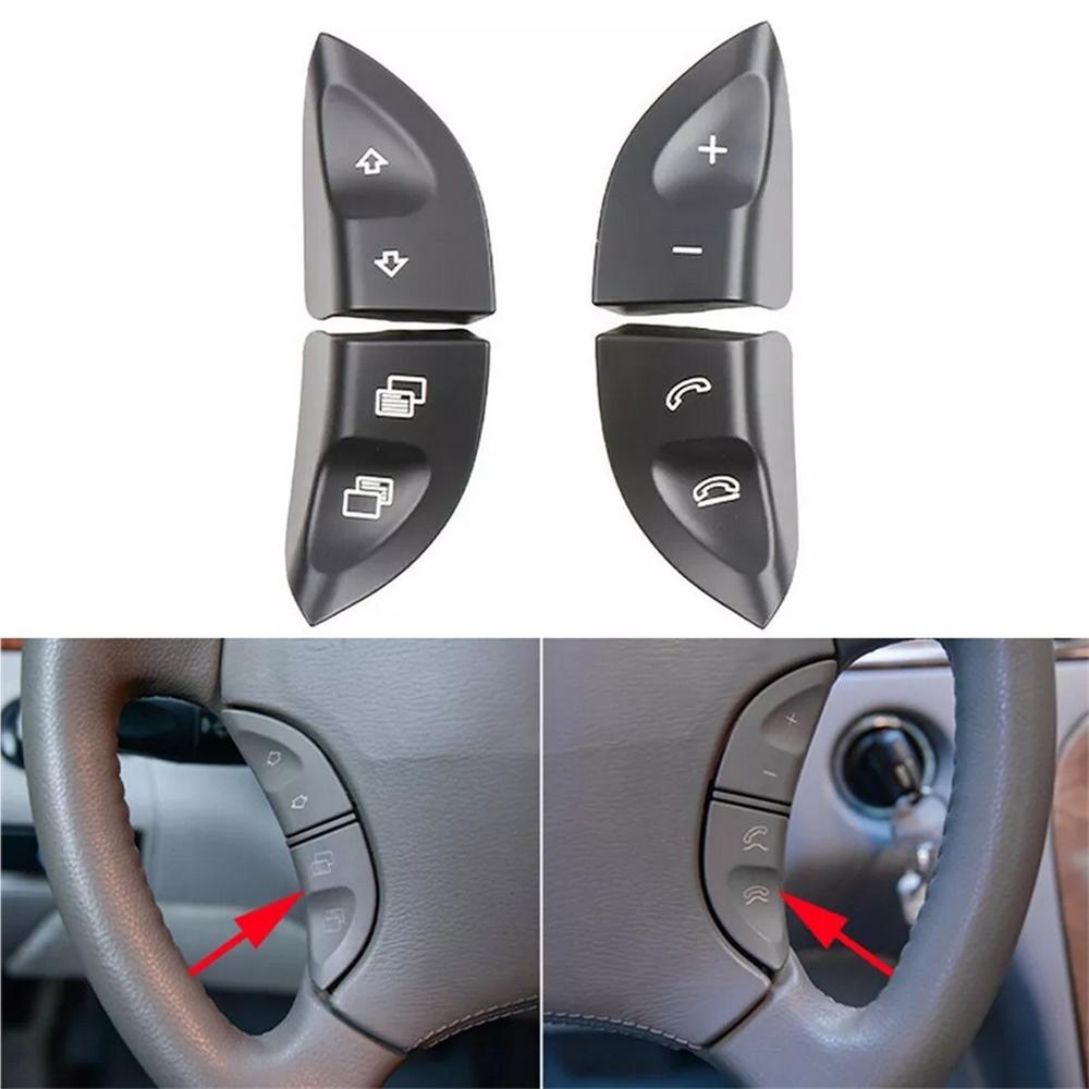 2x Steering Wheel Control Button Switch Cover For Mercedes CL-Class W215 1996-06