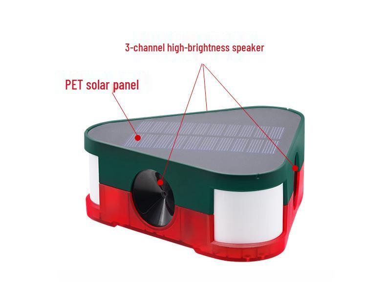 Solar Ultrasonic Animal Repeller: Birds, Mice, Dogs, and Wild Boars