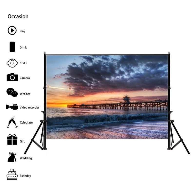 Серия Пляжный Морской Пейзаж Фоновая Ткань для Летних Вечеринок, Мероприятий, Фон для Фотосессий, Декор в Пляжной Тематике, Свадьбы