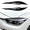 1 Pair Car Front Headlight Eyelid Eyebrow Trims Eyelash Black Stickers For BMW F30 Saloon 2012-2018 Exterior