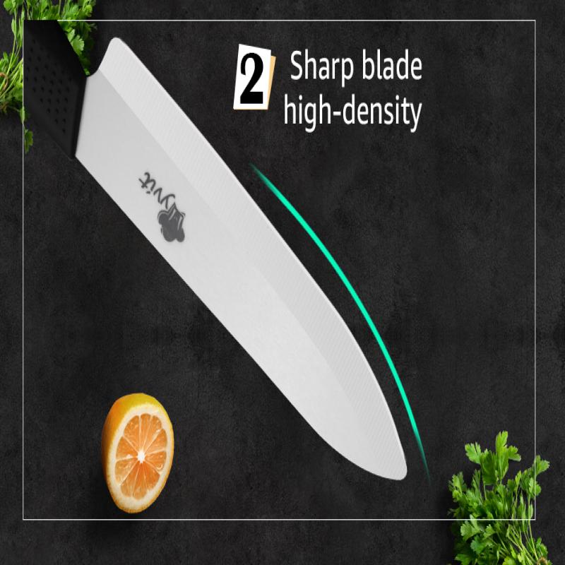Ceramic Knives Kitchen Knives 3 4 5 6 Inch Chef Knife Cook Set+peeler White Zirconia Blade