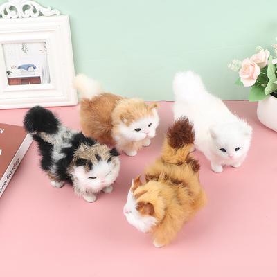 Имитация куклы кошки для дома Модель кошки Украшение