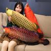 Мягкая подушка-игрушка в виде рыбы с 3D хлопковым наполнителем, мягкий декор для аквариума для детей и подростков