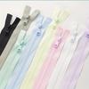 (10pcs)3# Sun-protective Clothing Zipper Single Open Tail Color Sportswear Clothing Reverse Nylon Zipper Multi-size