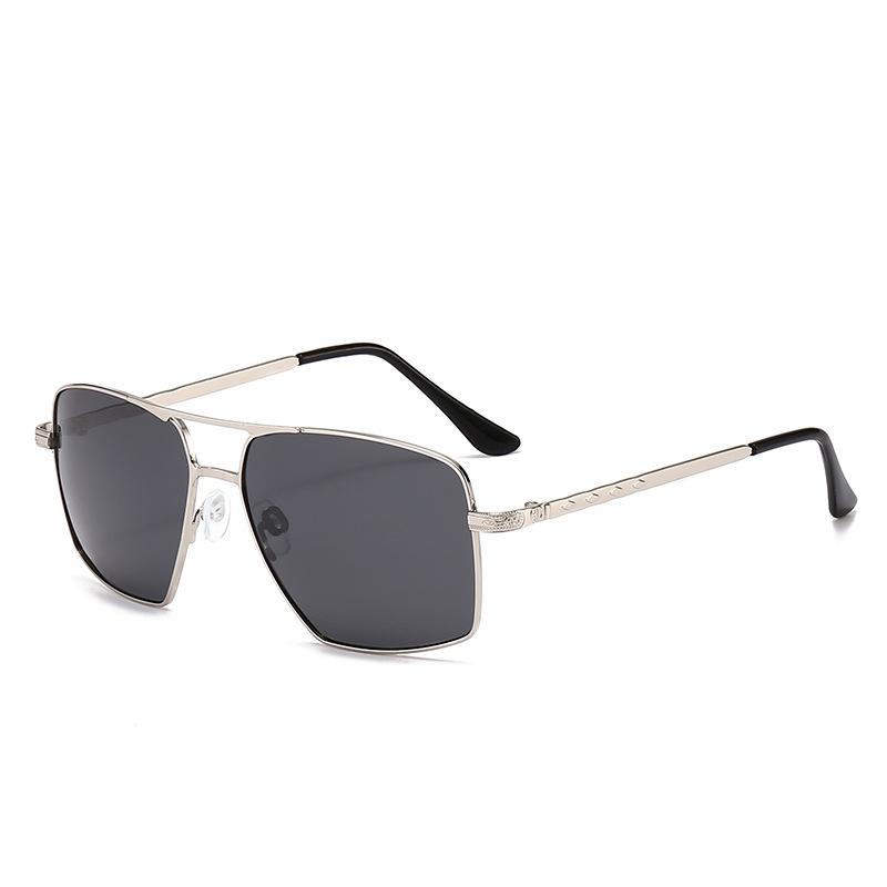 New Small Frame Square Sunglasses Men'S Polarized Metal Fashion Sun Glasses Men'S Outdoor Driving Eyewear Uv400
