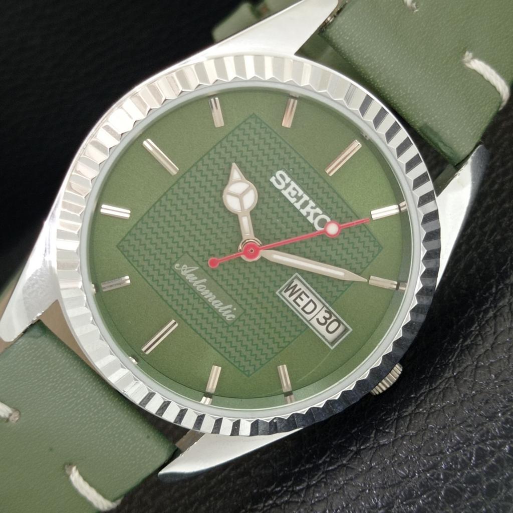 АВТОМАТИЧЕСКИЕ ВИНТАЖНЫЕ ВОССТАНОВЛЕННЫЕ МУЖСКИЕ ЧАСЫ SEIKO 6309A ЯПОНИЯ ЗЕЛЕНЫЙ ЦИФЕРБЛАТ a443177-1