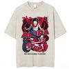 Anime Akira Vintage Washed T Shirts 90s Manga Shotaro Kaneda Graphic Tshirt Men Women Clothing Cotton Casual Oversized Tshirts