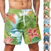 Men's Hawaiian Lace-up Shorts Casual Pants