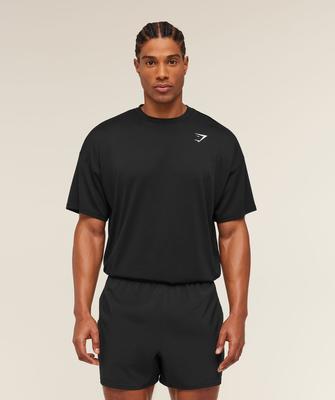 Футболка Oversize Performance T черная A6a4w Bb2j