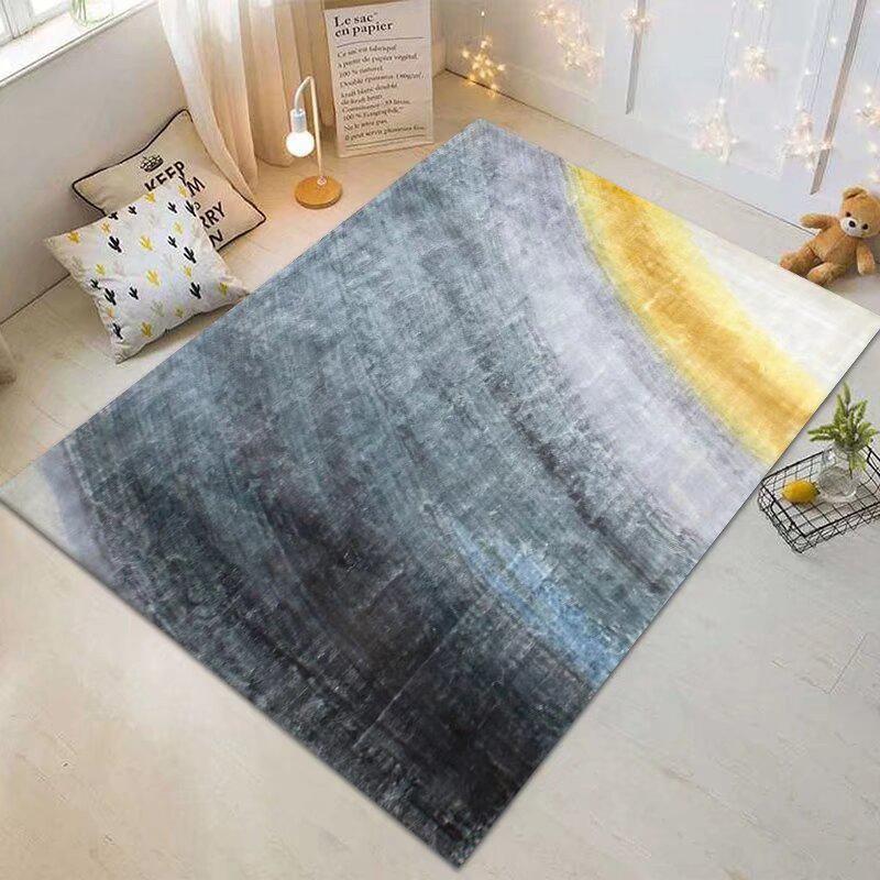 Современный Простой Ковер Украшение Гостиной Легкий Роскошный Коврик Мягкий Нескользящий Коврик для Детской Спальни На Заказ Коврик для Кофейных Столиков