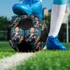 King Leo Size 5 Soccer Ball, Machine-Stitched PVC, Durable & High Bounce, All Ages Fit, fan merchandise, matches & outdoor use.