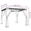 VidaXL Gazebo with Cream Mesh Walls 2.93x2.93 M Steel, Garden Gazebo, Patio Gazebo, Pavilion, Gazebo 368434