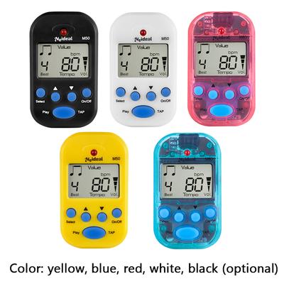 Профессиональный метроном M50 с цифровым ЖК-дисплеем и клипсой-тюнером Metronomfor гитара