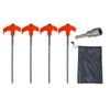 4-20pcs Screw-in Tent Stakes Ground Anchors Hexagonal Plastic Head Spiral Screws Camping Peg Ground Nails Tool Camping Tent Pegs
