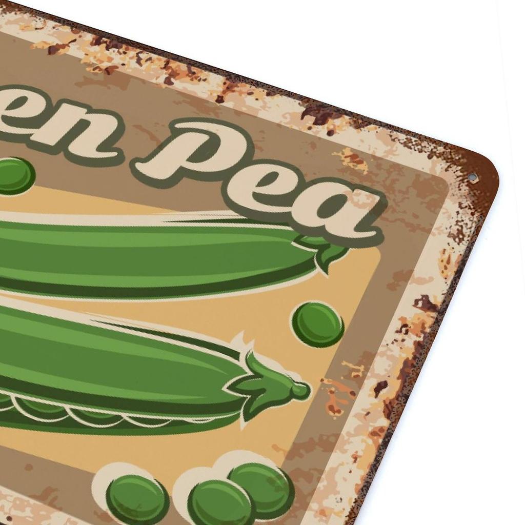 1-Pack Distressed Metal Wall Display, 20×30cm and 30×40cm, Shabby Vintage Décor for Living Room, Bar or Cafe