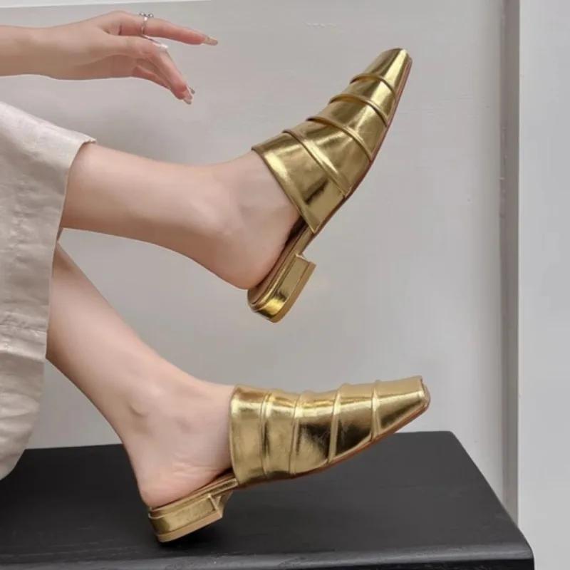 Модные женские повседневные тапочки 2025 Новые летние удобные туфли Женские домашние уличные повседневные сандалии Легкие дизайнерские тапочки Слайды Женские