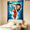 Son Goku Wall Tapestry Aesthetic Wall Hanging Printed Fabric Blanket Decorative Tapestries For Bedroom Living Room Home Decor